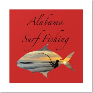 Alabama surf fishing Posters and Art